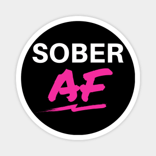 Sober AF Alcoholic Recovery Magnet